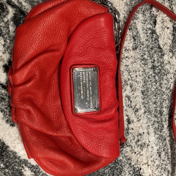 Marc‎ Jacobs Red Karlie Crossbody Handbag Purse chain strap Valentines Day - Picture 2 of 8